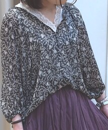 Samansa Mos2 blue | シャツ/ブラウス