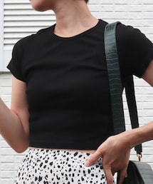 UNIQLO | ショート丈リブT(Tシャツ/カットソー)