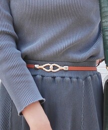 GRAPE FRUIT MOON | 古着 フック ゴム レザーベルト(ベルト)