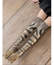 猫柄ニーハイソックス | ソックス/靴下