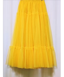 me+em select | 【 ４color 】ギャザーボリュームカラーリングチュールスカート(スカート)