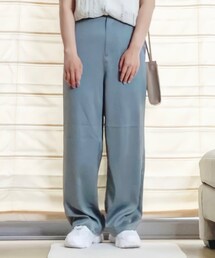 UNIQLO | サテンリラックスストレートパンツ(その他パンツ)