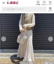 しまむら[lunacion] × Velleコラボ | しまむら／レディース　マーメイドスカート（velle×rii×Hana） 1,290円（税込 1,419円）(スカート)