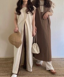 lawgy | lawgy / original 2way long vest(ワンピース/ドレス)
