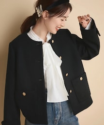 Apuweiser-riche | ノーカラーコート