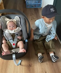 コーデュロイのパンツはオソロ🙈💕 | その他