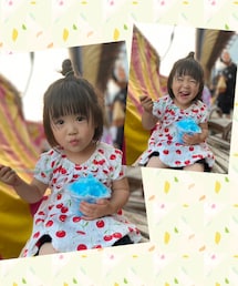 遠く離れた孫はかき氷を抱えて🍧 | ベビーギフト