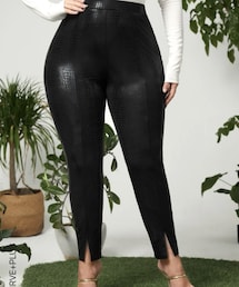 SHEIN | SHEIN PUレザーレギンス(レギンス/スパッツ)