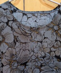 Handmade | ハンドメイド　花柄カットソー(Tシャツ/カットソー)