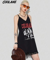 SHEIN | SHEIN ロックテイストキャミワンピース(ワンピース/ドレス)