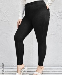 SHEIN | SHEIN ポケットハイウエストジェギンス(レギンス/スパッツ)