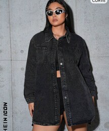 SHEIN | SHEIN デニムシャツ(シャツ/ブラウス)