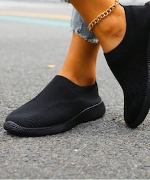 SHEIN | SHEIN ソックスシューズ(スリッポン)