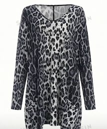 SHEIN | SHEIN レオパードチェニック(チュニック)