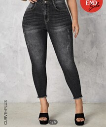 SHEIN | SHEIN ウオッシュデニム(デニムパンツ)