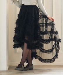 POMIII PARTAGE | POPUP限定カラー mermaid frill tulle skirt(スカート)