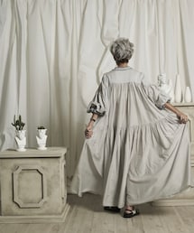 Thomas magpie | コットンシルクドレス(ワンピース)