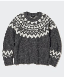UNIQLO | フェアアイルクルーネックセーター(ニット/セーター)