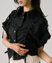 UNITED TOKYO | Adjustable Length Mesh Shirt｜ウォッシャブル/半袖(シャツ/ブラウス)