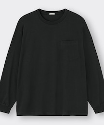 GU: ヘビーウェイトビッグT(長袖) | Tシャツ/カットソー