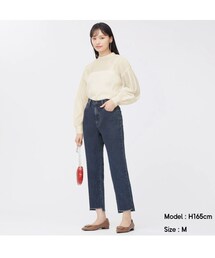 GU | カットオフスリットテーパードジーンズ(デニムパンツ)