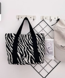 SHEIN | ゼブラストライプ柄サッチェルバッグ(ハンドバッグ)