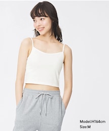 GU | ブラフィール2WAYクロップドキャミソール(キャミソール)