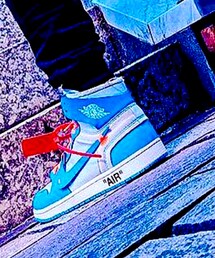 NIKE | off-whiteコラボ AirJordan1 UNC(スニーカー)
