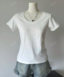 SHEIN | アメリカンスタイル ショートスリーブ クルーネック Tシャツ 57237853(Tシャツ/カットソー)