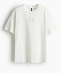H&M | オーバーサイズプリントTシャツ/ハローキティ 1242503012(Tシャツ/カットソー)