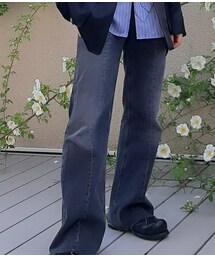 ZARA | 2023の新作、flead　fit　デニムパンツになります(デニムパンツ)