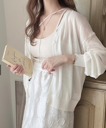 GRL | シアーニットカーディガン[sm111] 2024.4.(カーディガン/ボレロ)