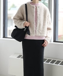 しまむら | ボアジャケット　season reason 2024.12.(ノーカラージャケット)