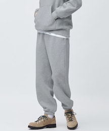 GU | ヘビーウェイトスウェットワイドイージーパンツ(丈標準69.0～73.0cm)(セットアップ可能)(スウェットパンツ)