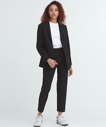 UNIQLO | スマートアンクルパンツ（2WAYストレッチ・テーパード・丈標準64～66cm）セットアップ可能(スラックス)