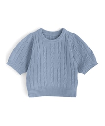 GRL | ケーブル編みニットパフスリーブトップス[gn135a](ニット/セーター)