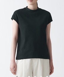 無印良品 | 太番手天竺編み フレンチスリーブTシャツ(トップス)