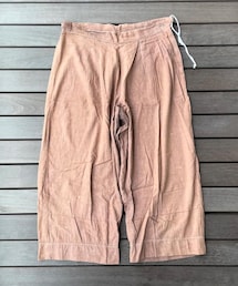 VINTAGE | 50s American brown chambray wide pants(その他パンツ)