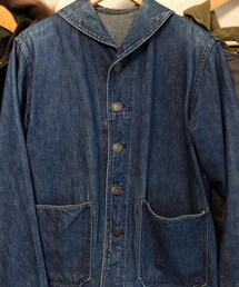 VINTAGE | 40s US.COAST GUARD shawl collar denim jacket(ミリタリージャケット)