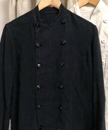 VINTAGE | 50s British military linen cook jacket dyed black(ミリタリージャケット)