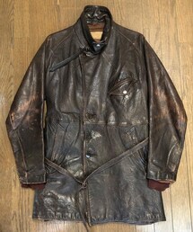 VINTAGE | 30s French Air Force brown leather flight jacket(ミリタリージャケット)