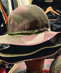 VINTAGE | Remake Vintage 1940s British military camouflage fabric hat(ハット)