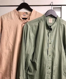 VINTAGE | 60s Van Heusen collarless shirts made in England(シャツ/ブラウス)