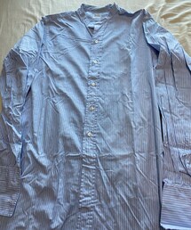VINTAGE | 40s British striped collarless shirt(シャツ/ブラウス)