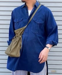 VINTAGE | 40s French "ADOLPHE LAFONT" work shirt(シャツ/ブラウス)