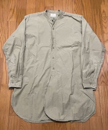 VINTAGE | 60s British Army collarless officer shirt(シャツ/ブラウス)
