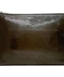 Berluti | クラッチバッグ ニノ ＧＭ ブラウン カリグラフィ(クラッチバッグ)