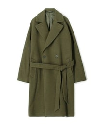 TAGLIATORE | ウールナイロンカシミヤ ダブルブレステッドコート(ステンカラーコート)