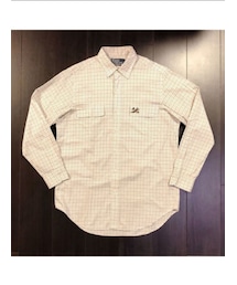 Polo by Ralph lauren | Polo by Ralph lauren タッタソールチェック エンブロイダリー両ポケシャツ アイボリー USED(シャツ/ブラウス)