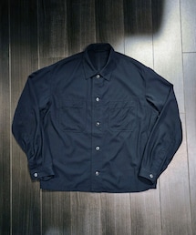 HEUGN | HEUGN Ian CPOウールオーバーシャツ NAVY(ミリタリージャケット)